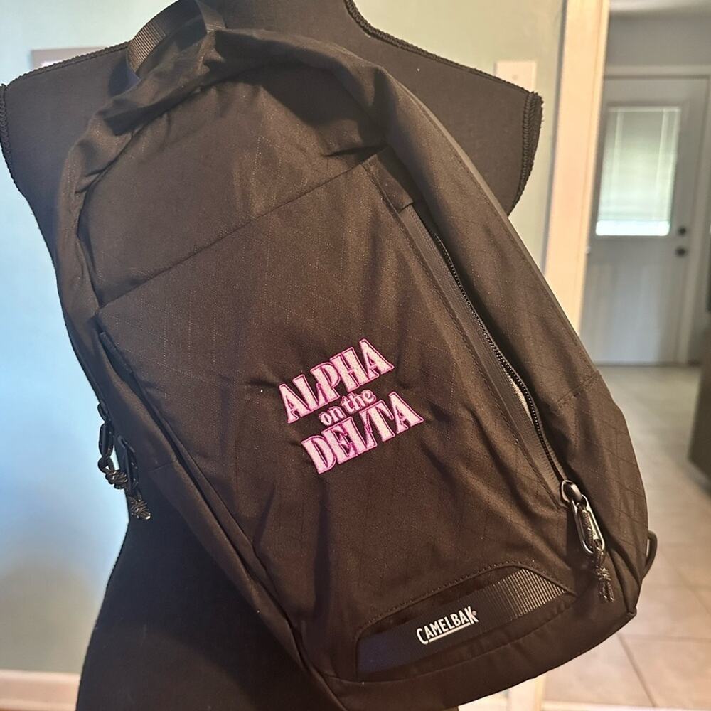 CamelBak Black Sling Backpack Alpha On The Delta Patch Tactical Travel Bag